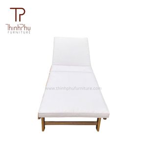 Chaise longue en bois portable écologique pour une utilisation en extérieur pour les villas, les plages, les piscines, les cours-OEM - Product Image 4