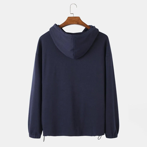 เสื้อฮู้ดผ้าฝ้าย100% แนวสตรีทเสื้อฮู้ดของผู้ชายแบบสั่งทำแฟชั่น - Product Image 2