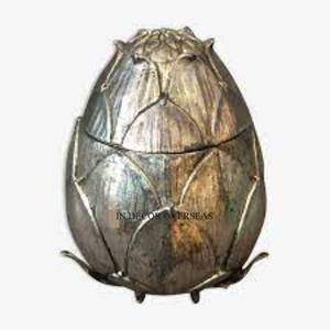 Les plus exigeants argent brillant poli de qualité supérieure en métal fabriqué en forme d'oeuf de dragon concepteur seau à glace boisson baignoire Barware fournitures - Product Image 3