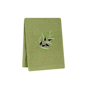 Sustainable 100% Cotton Embroidered 50x75cm Herringbone <b>Tea</b> <b>Towels</b> Botanical Golf 120GSM Festive Gifting Custom OEM Best Selling - Product Image 2