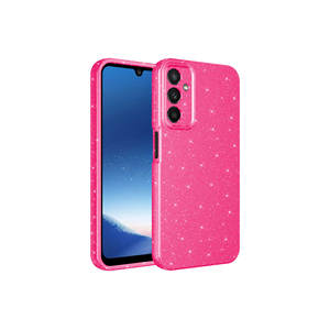 Étui de protection d'appareil photo en silicone de luxe avec design marbré argenté brillant pour Samsung Galaxy A24 Netzy SAFA Koton Series - Product Image 2