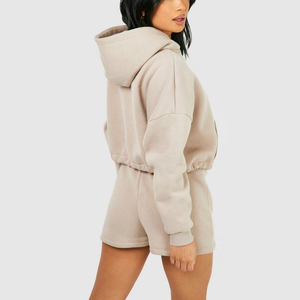 Wholesale Hoodie for Women Fleece Loose Hoodie & <b>Short</b> <b>Sweatshirt</b> Pocket Drop Shoulder Pullovers Top Long <b>Sleeve</b> Top - Product Image 3