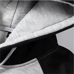 Sweat-shirts à capuche en polaire pour hommes sur mesure, grande taille, de haute qualité, en coton et polyester, lourds, vierges, surdimensionnés, unisexe - Product Image 3