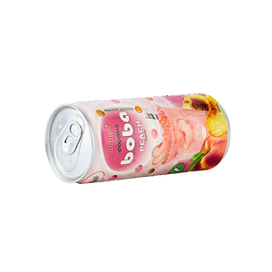 Jus de fruits à bulles avec perles de boba au litchi 320 ml en conserve, aromatisé, certifié HALAL ISO HACCP - Product Image 2