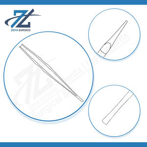 Pinzas de disección Lanes 2-3 dientes en mandíbulas dentadas, 140mm de largo Acero quirúrgico Slainless 178mm de largo Fabricante en Pakistán - Product Image 4