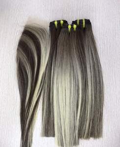 Paquets de cheveux humains vierges et frontaux transparents HD Piano coloré 12/60 avec fermeture à lacet vendeur de cheveux bruts - Product Image 6