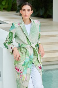 เสื้อคลุมคาฟตันแฟชั่นฤดูหนาวสุดหรูของ Kanya Libas ผ้าขนฟูแท้สำหรับผู้หญิง ผ้าลินินผสมฝ้ายและเรยอน - Product Image 6