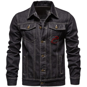 Veste pour homme de qualité supérieure Manteau en jean décontracté avec bouton et broderie Vente en gros pour l'hiver Jeans Wear - Product Image 1