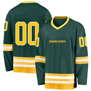 Venta al por mayor de alta calidad diferentes nombres números jugadores Jersey de hockey sobre hielo personalizado hombres bordado ropa de hockey sobre hielo - Product Image 1