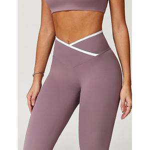 Ensembles de fitness, soutien-gorge de yoga sans couture, leggings taille haute, respirant, extensible, léger, vêtements d'entraînement pour femmes - Product Image 3