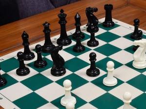 Pièces d'échecs en plastique de qualité supérieure, série Staunton, maître des échecs, 3,8 cm de hauteur, roi noir et ivoire, à prix abordable - Product Image 4