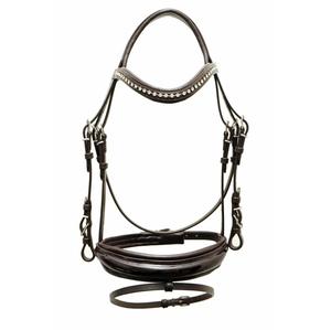 Brida de caballo de cuero genuino colorido de lujo en la India Brida de caballo de cuero genuino multicolor caliente tamaño completo - Product Image 1