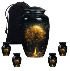 Urna Funeraria de Metal para Cenizas de Adultos con Tapa Segura, Urna Conmemorativa para Cenizas - Urna para Cenizas para Suministro al por Mayor - Product Image 6