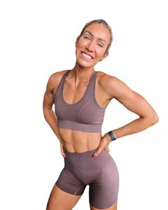 GAF – ensemble de vêtements de Yoga pour femmes, Leggings de gymnastique taille haute, sans couture, 4 pièces - Product Image 5