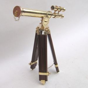 Elegante Telescopio Náutico de Metal con Acabado Clásico Diseñado Solo para Uso Decorativo y de Exhibición - Product Image 1