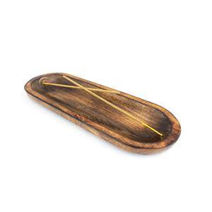 Soporte de incienso natural de madera de mango con recogedor de cenizas para uso religioso Tipo de enchufe de cilantro - Product Image 6