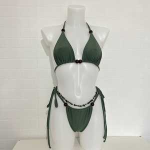 Vestido de playa de una pieza con cuentas audaces, nuevo diseño personalizado, listo para usar, conjunto de Bikini de 2 piezas para salidas a la playa, sexy y listo para usar - Product Image 2