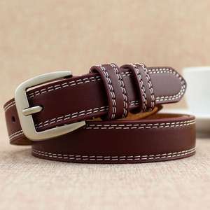 Men's Fashionable Genuine Leather Formal <b>Belts</b> Handicrafts Steel Buckle Custom Branded Logo Waterproof - Product Image 1