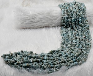 Perles de cristal de larimar naturel en vrac, pierres semi-précieuses irrégulières pour la fabrication de bijoux par Anshul Impex - Product Image 4