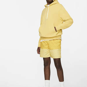 Ensemble sweat-shirt et short style pull-over, coupe régulière, taille ajustable, vêtements décontractés, 100% coton, ensemble sweat-shirt et short pour homme - Product Image 6