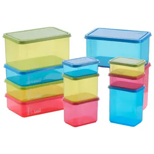 Elianware Family Food Case Fridge Organizer Stackable Food Container Food Carrier Tiffin Fridge Storage Organiser