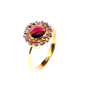 Anillo de Plata de Ley 925 Chapado en Oro con Piedra de Cianita, Joyería Clásica para Mujer, Regalo de Aniversario o Compromiso - Product Image 4