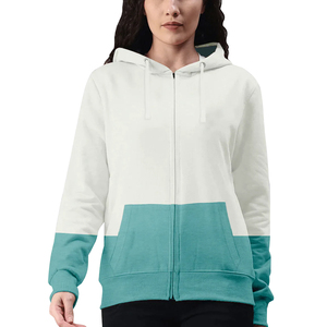 Nouvelle Arrivée – Sweat à Capuche Zippé Respirant de Luxe pour Femme en Polaire Polyester/Coton, Séchage Rapide, Design Unique Personnalisé, Hiver Tendance - Product Image 1