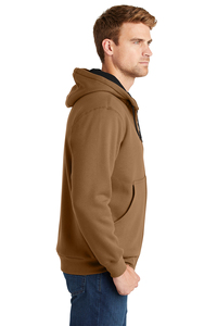 Sweat-shirts à capuche pour hommes en coton 100% de haute qualité en gros, doublure thermique, fermeture éclair intégrale, poche, chaud pour l'hiver, poids lourd - Product Image 3