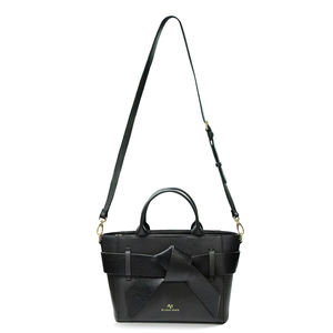 设计师冬季新款黑色细粒pu皮革女包标志定制高品质奢华女士斜挎包 - Product Image 3