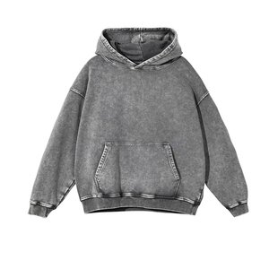 Vente en gros de sweats à capuche délavés à l'acide pour hommes Offre Spéciale personnalisés Sweats à capuche délavés à l'acide pour hommes Sweats à capuche vintage personnalisés - Product Image 6