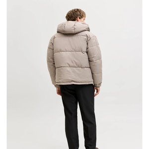 Veste matelassée à capuche décontractée pour homme de haute qualité, fermeture éclair, épaisse, pour l'extérieur, chaude, rembourrée, légère - Product Image 2