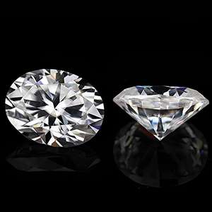 GRA Certified 3*4mm Oval <b>Loose</b> <b>Moissanite</b> D Color VVS1 Ideal for Accent or Halo Jewelry - Product Image 1
