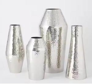 Florero de Metal para Fiesta, Boda, Evento, Más Vendido, Aspecto Elegante para Exteriores, Decoración del Hogar, Jardín, Diseño Antiguo, Recubierto de Plata - Product Image 3