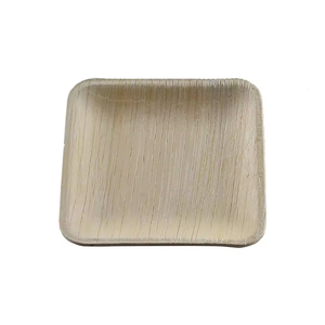 Assiettes carrées écologiques en feuille de palmier biodégradables et compostables jetables de première qualité pour les fêtes et les mariages - Product Image 1