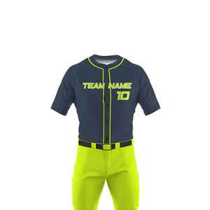 Maillot de baseball rose personnalisé avec logo sublimé, boutonné, design tendance, vente en gros, haute qualité, uniformes de softball pour hommes bon marché - Product Image 5