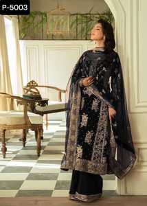 Traje Salwar Kameez de Cadena Pesada para Mujer, Estilo Tradicional con Talla Grande para Bodas, Festivales y Eventos - Product Image 5