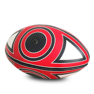 Pelota de rugby de diseño personalizado de alta calidad Estándares de goma multicolor Bolas de diseño de calidad disponibles - Product Image 4