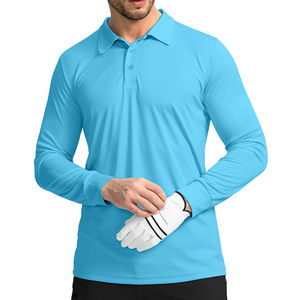 Polo à manches longues pour homme, nouveau, unique et classique, respirant, de haute qualité, meilleur produit pour polo à manches longues pour homme - Product Image 1