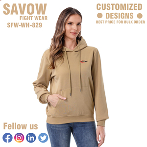Sudaderas con capucha de mujer, jersey de gran tamaño, sudaderas recortadas de algodón, ropa de calle con capucha, chaquetas de lana, moda personalizada, ropa de gimnasio, Invierno - Product Image 5