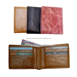 Nouveau portefeuille en cuir noir pour hommes commande en gros portefeuille à deux volets en cuir de haute qualité pour hommes et femmes au prix de gros d'usine - Product Image 5