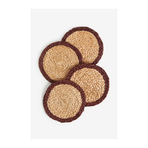 "<b>Woven</b> Jute Linen Eco-Friendly <b>Coasters</b> & Placemats Colorful Hemp Rope Household Use" - Product Image 5