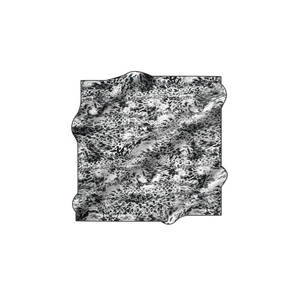 Écharpe carrée en crêpe de soie satinée Pierre Cardin 90x90 avec motif chaîne - Product Image 1