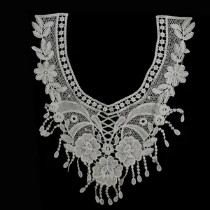 Collier d'hilo de leche vente en gros ensemble de broderie col en dentelle col en dentelle guipiure