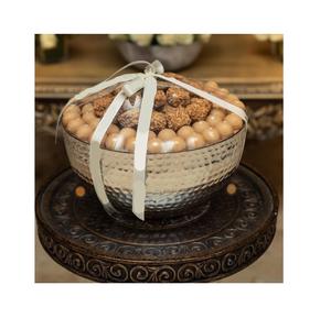 Bol à chocolat en métal argenté de qualité supérieure - Product Image 1