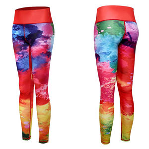 Por encargo gimnasio Fitness Yoga sublimación Legging para las mujeres de cintura alta entrenamiento señoras sublimadas Leggings - Product Image 1