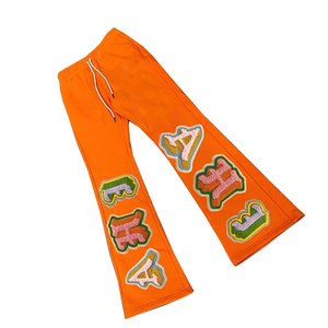 Pantalones de chándal acampanados de algodón informales para hombre con estampado de abullonado, ropa de calle, pantalones de chándal de talla grande, pantalones Hip Hop - Product Image 2