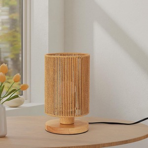 Abat-jour en rotin tissé fabriqué à la main écologique nouvelle Collection éclairage décoratif couverture Table plafond côtier moderne - Product Image 4