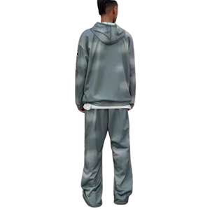 Vente en gros, survêtement sublimé, pull en polaire de couleur unie, survêtements d'extérieur, ensembles de survêtements pour hommes, 100% coton - Product Image 5