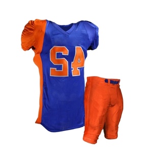 Nouveau 2023 uniforme de football américain en gros avec logo de taille personnalisée et conçu 100% polyester et respirant, grande taille - Product Image 2