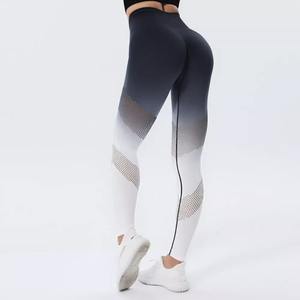 Pantalon de yoga personnalisé taille haute Offre Spéciale vêtements de sport en soie pour femmes leggings d'entraînement serrés avec logo vente en gros pour une utilisation en salle de sport - Product Image 1